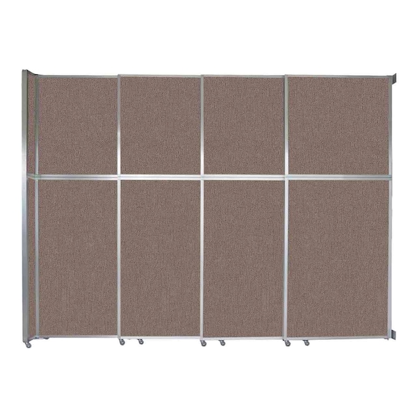 Operable Wall Sliding Room Divider 12'8" x 10'3/4" Latte Fabric